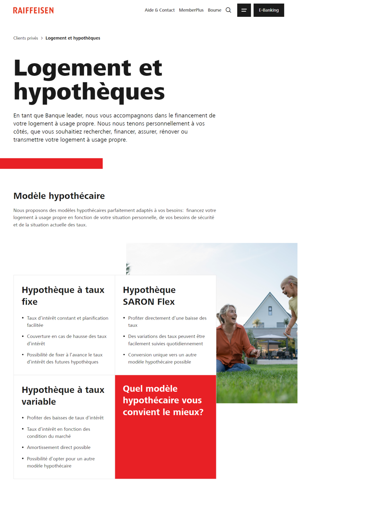 Logement et hypotheques