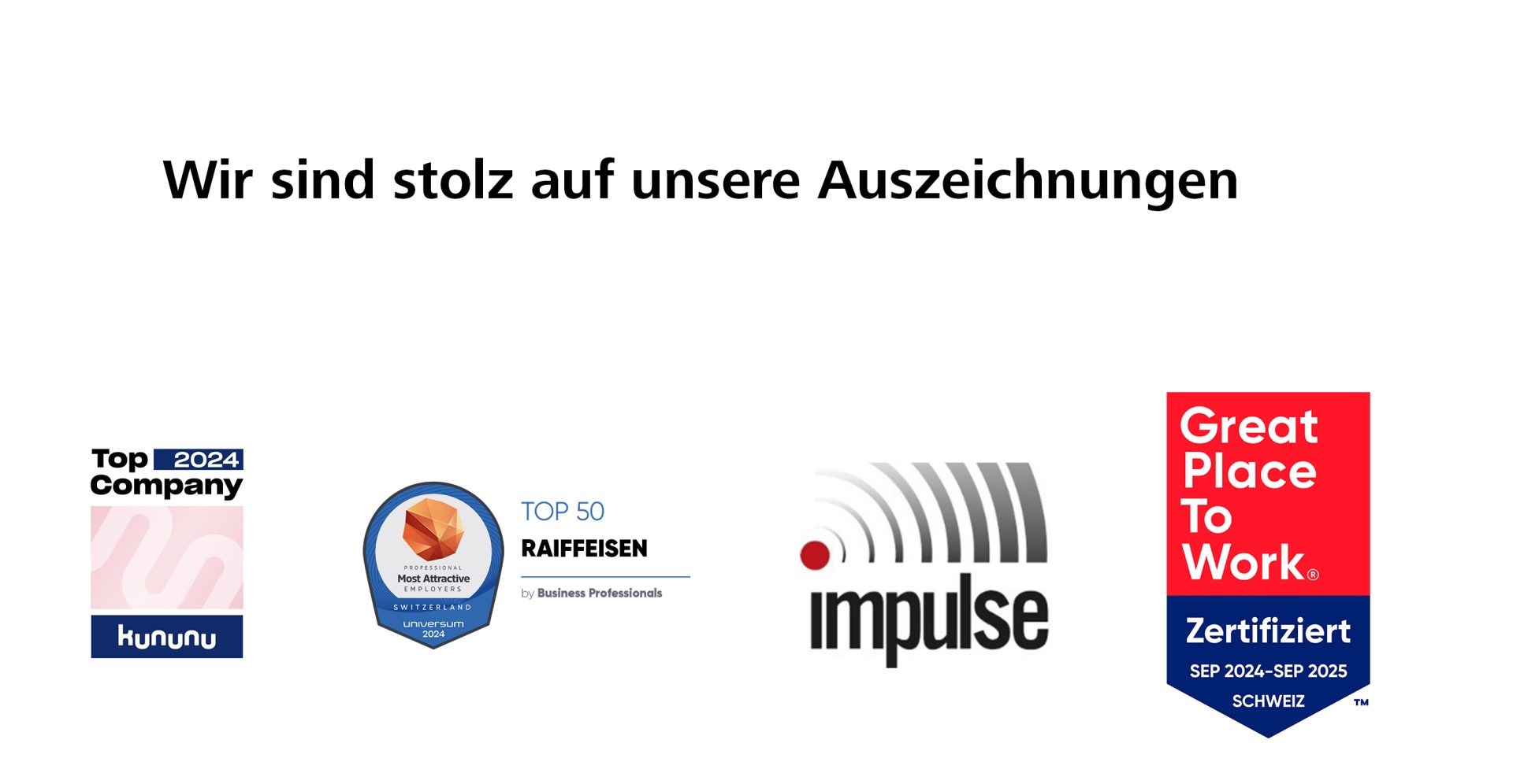 Unsere Auszeichnungen als gute Arbeitgeberin