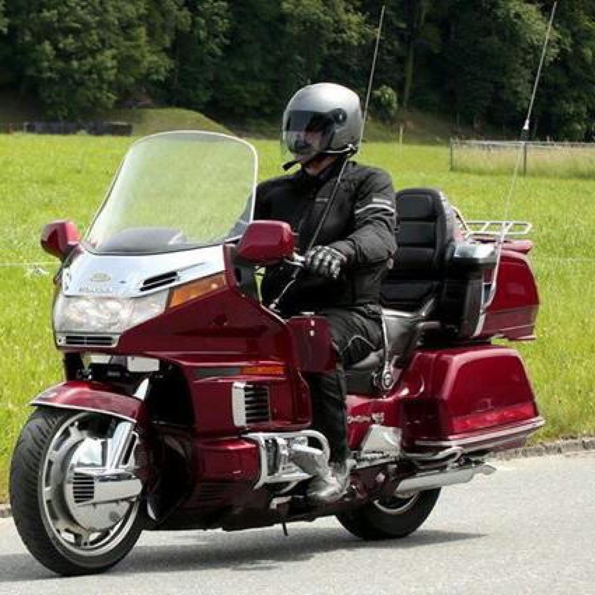 Daniel Konrad unterwegs auf seiner Honda Goldwing