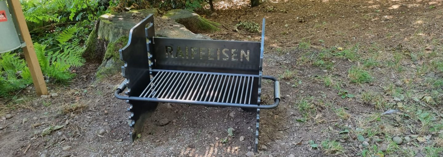 Auch der Panzergrill hat seinen Platz gefunden