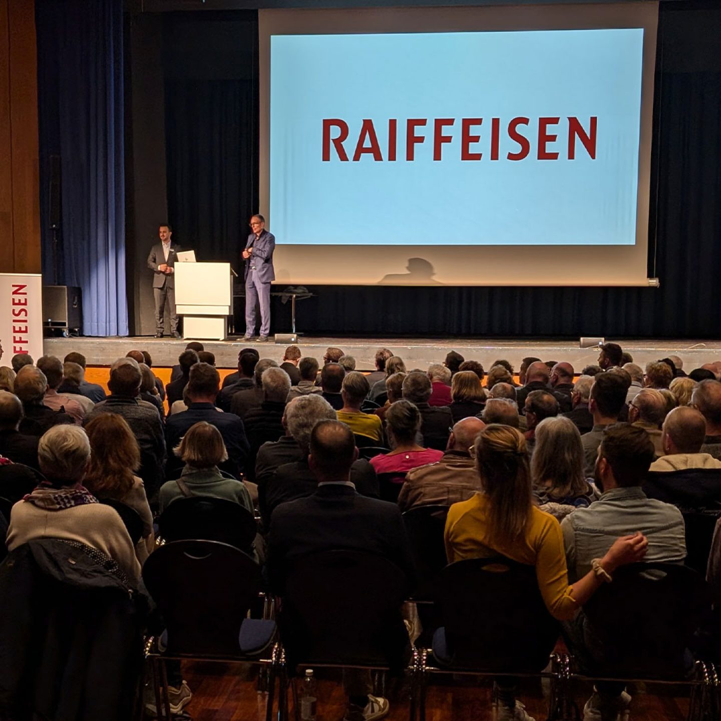 Fredy Hasenmaile und Talha San bei der Fragerunde