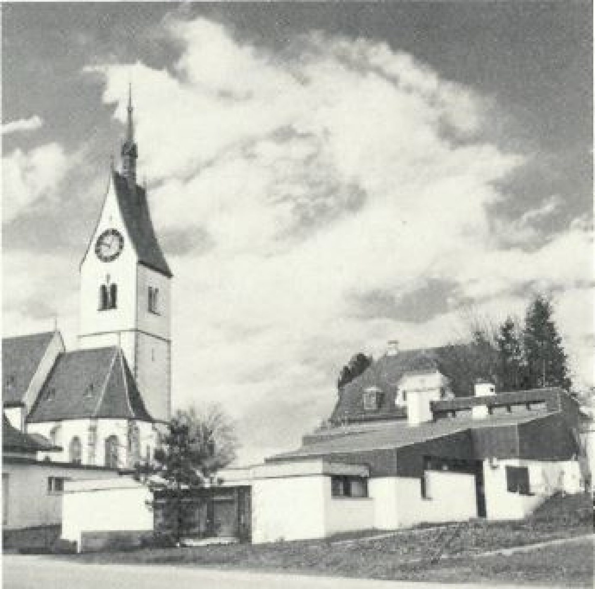 1966 - 1978: im neuen Wohnhaus des Lehrers, im Zentrum des Dorfes