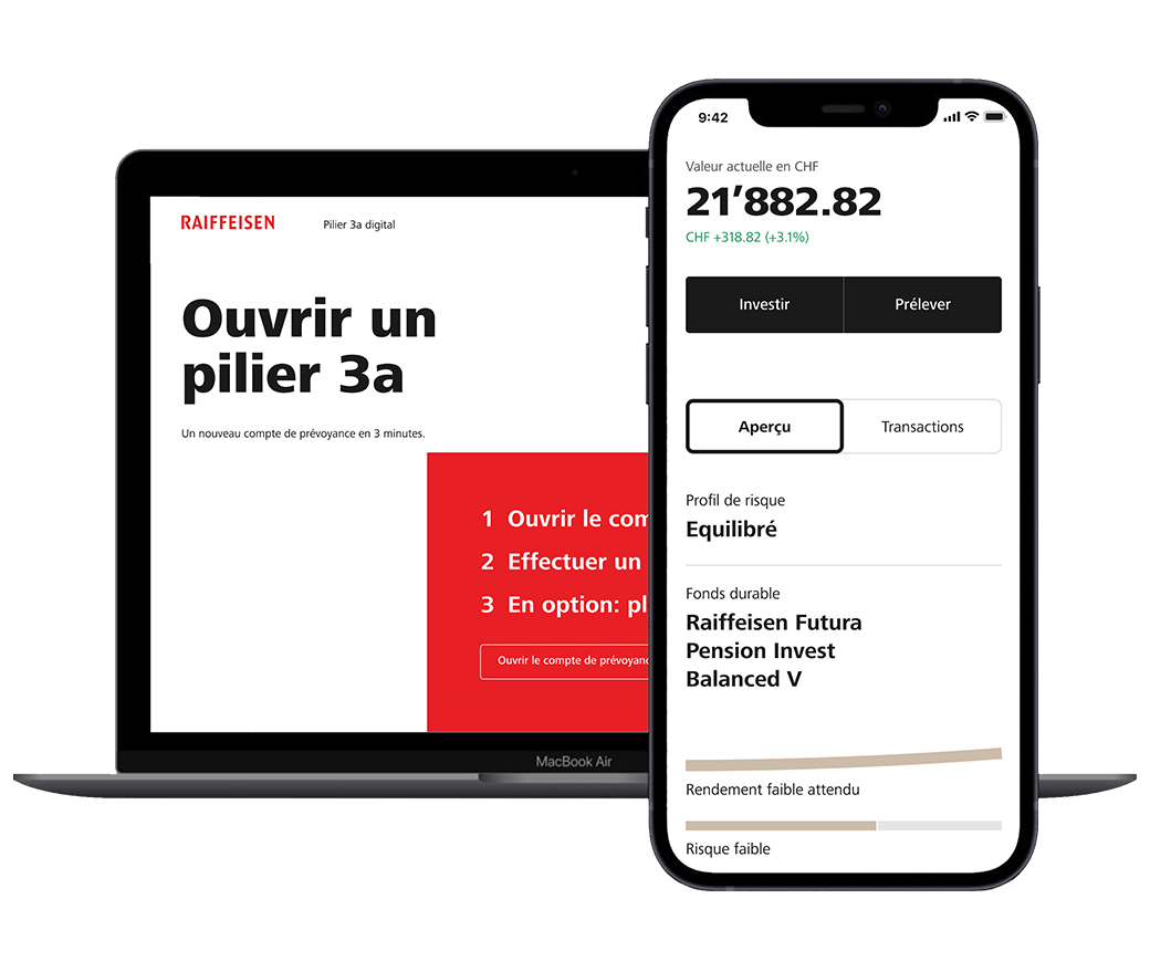 Pilier 3a digital – dès à présent dans votre e-banking