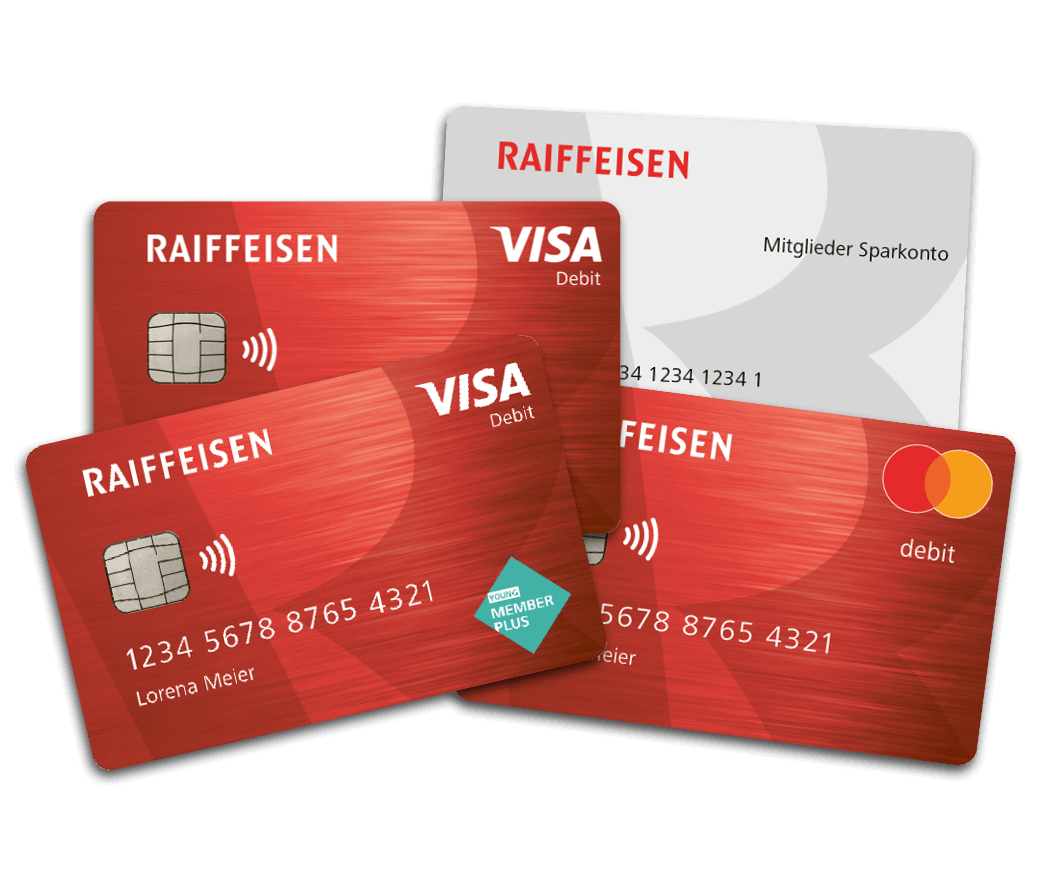 Carte di conto e carte di debito Raiffeisen