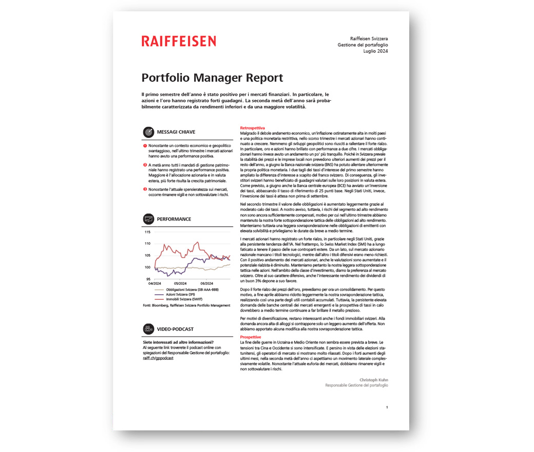 Portfolio Manager Report