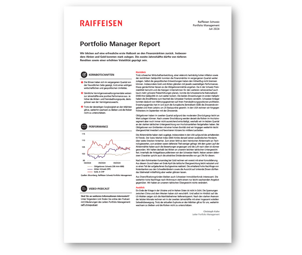 Portfolio Manager Report