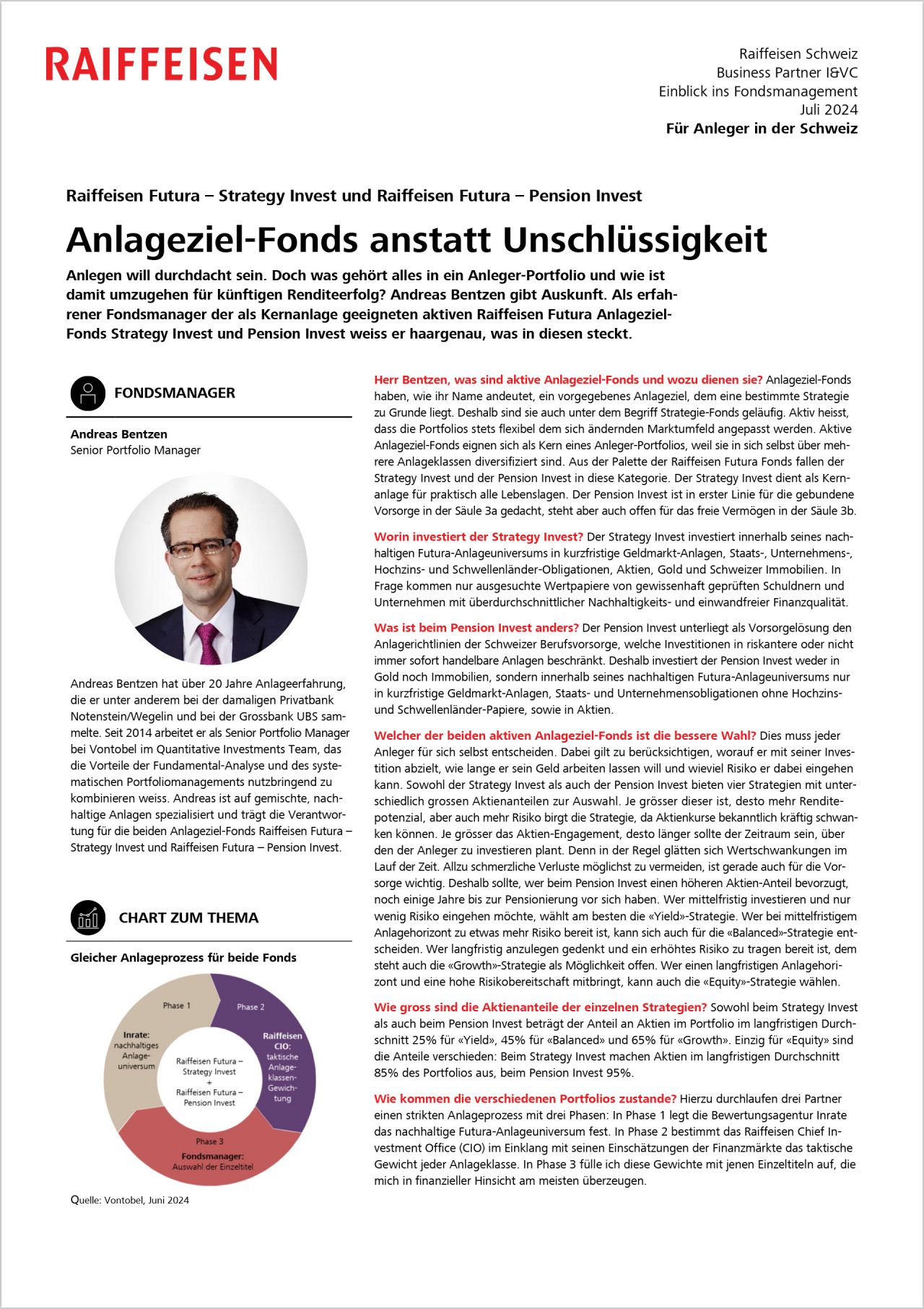 Einblick ins Fondsmanagement